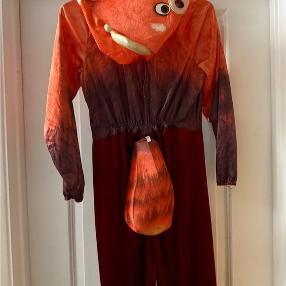 Disney Pixar Turning Red Orange Mei Panda Costume Hoodie Unisex Kid Sz 10/12 - Picture 8 of 12